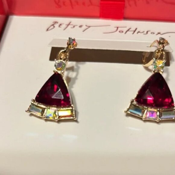 NWT Marc Jacobs Cosmetics Set & Betsey Johnson Santa Hat Earrings With Gift Box - Picture 5 of 6